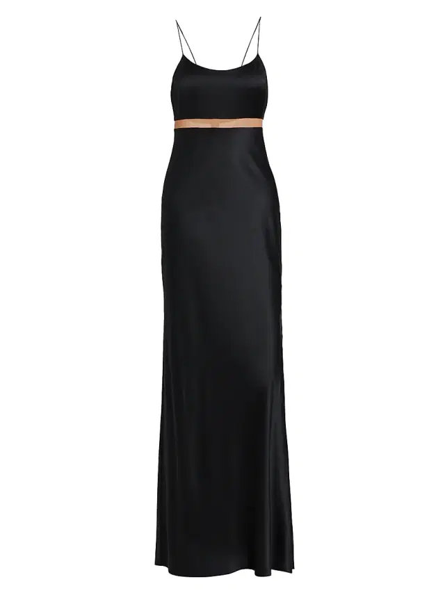 Cami NYC Women's Zella Silk-Blend Gown - Black