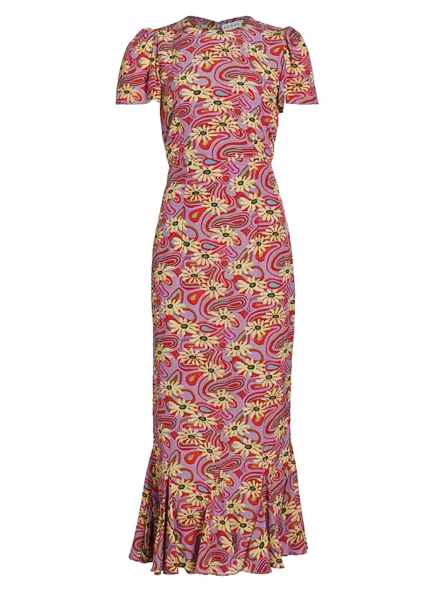 Rhode Women's Lulani Floral Midi-Dress - Pink Floral Trip Mini