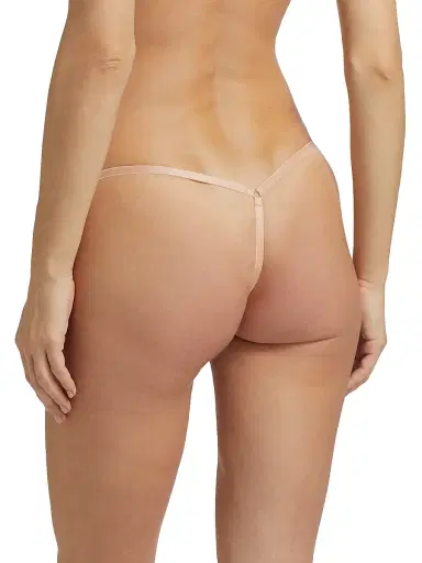 Kiki de Montparnasse Women's Dahlia Lace G-String Thong - Blush | Thumbnail 4