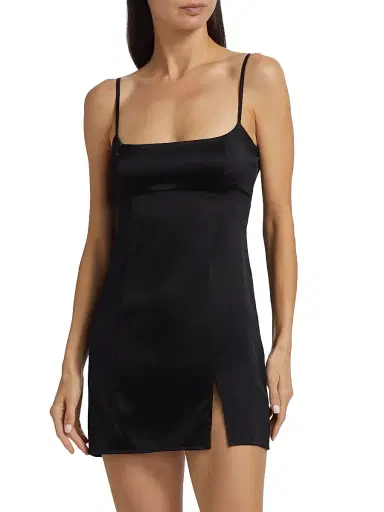 Kiki de Montparnasse Women's Tous Les Jours Silk Nightie - Black - Size Large | Thumbnail 3 Kiki de Montparnasse Women's Tous Les Jours Silk Nightie - Black - Size Large | Thumbnail 3