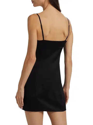 Kiki de Montparnasse Women's Tous Les Jours Silk Nightie - Black - Size Large | Thumbnail 4 Kiki de Montparnasse Women's Tous Les Jours Silk Nightie - Black - Size Large | Thumbnail 4