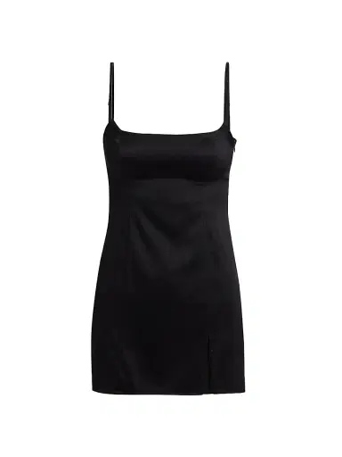 Kiki de Montparnasse Women's Tous Les Jours Silk Nightie - Black - Size Large | Thumbnail 1 Kiki de Montparnasse Women's Tous Les Jours Silk Nightie - Black - Size Large | Thumbnail 1