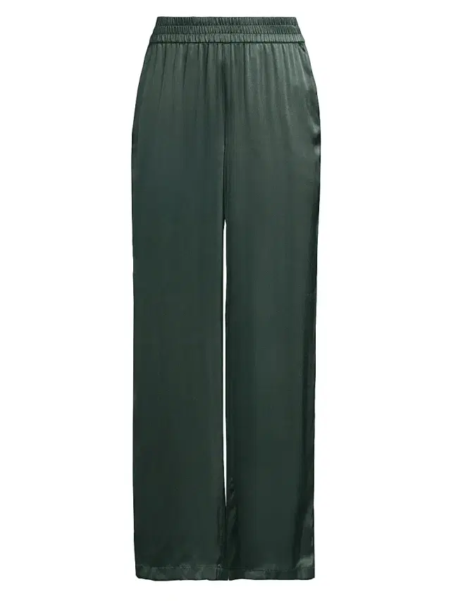 Cami NYC Women's Bleecker Silk Wide-Leg Pants - Hunter