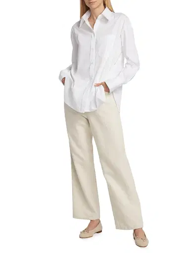 TWP Women's Big Joe Cotton Shirt - White | Thumbnail 2 TWP Women's Big Joe Cotton Shirt - White | Thumbnail 2
