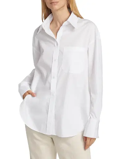 TWP Women's Big Joe Cotton Shirt - White | Thumbnail 3 TWP Women's Big Joe Cotton Shirt - White | Thumbnail 3