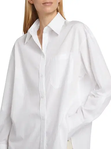TWP Women's Big Joe Cotton Shirt - White | Thumbnail 6 TWP Women's Big Joe Cotton Shirt - White | Thumbnail 6
