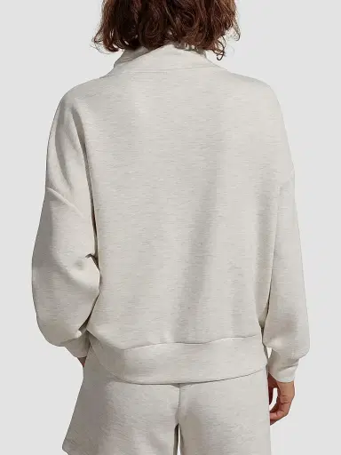 Varley Women's Hawley Half-Zip Sweatshirt - Ivory Marl | Thumbnail 5