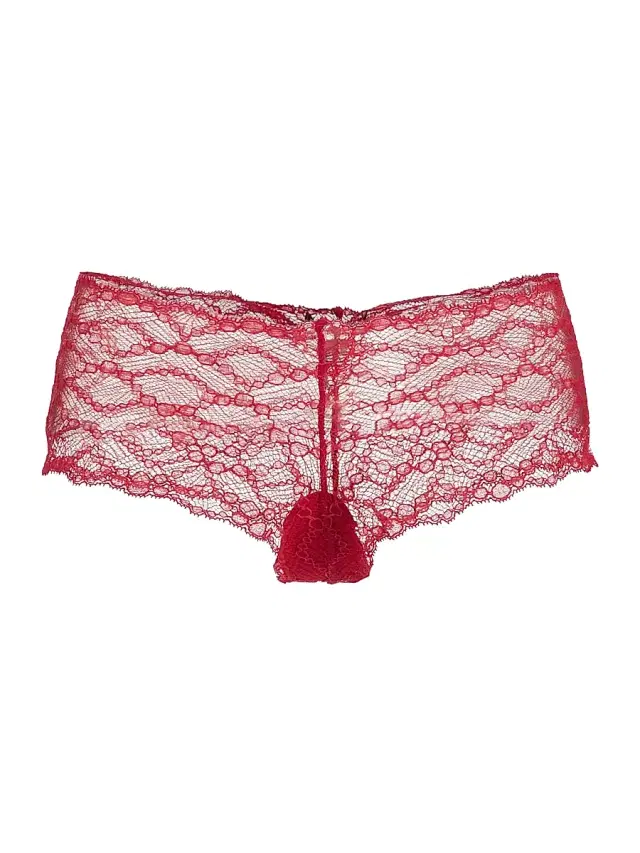 Kiki de Montparnasse Women's Mon Cheri Scalloped Boyshort - Red