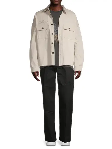 Honor The Gift Men's Imprint Embroidered Shirt Jacket - Bone | Thumbnail 2