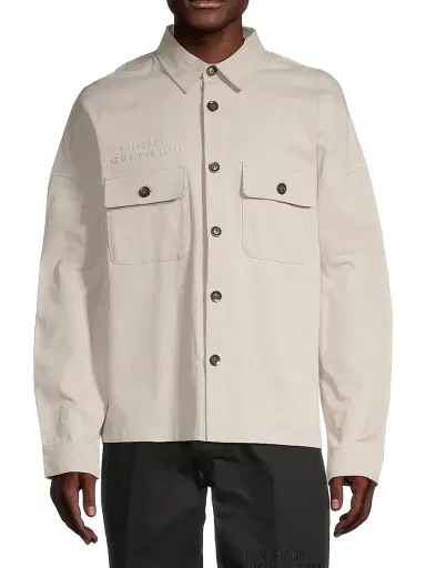 Honor The Gift Men's Imprint Embroidered Shirt Jacket - Bone | Thumbnail 3