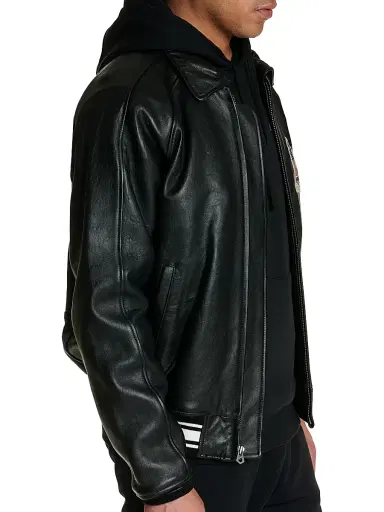 Avirex Men's Icon Leather Jacket | Thumbnail 6