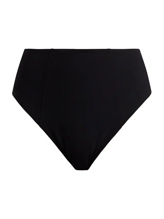 Kiki de Montparnasse Women's Echauffe High-Waisted Bikini Bottom - Black