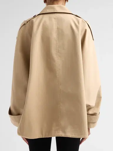 Co Women's Dolman Crop Trench at - Camel | Thumbnail 3