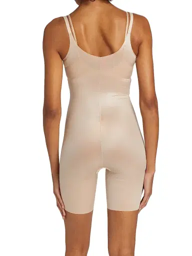 Spanx Women's Thinstincts 2.0 Open-Bust Mid-Thigh Bodysuit - Champagne Beige - Size 26 | Thumbnail 4 Spanx Women's Thinstincts 2.0 Open-Bust Mid-Thigh Bodysuit - Champagne Beige - Size 26 | Thumbnail 4