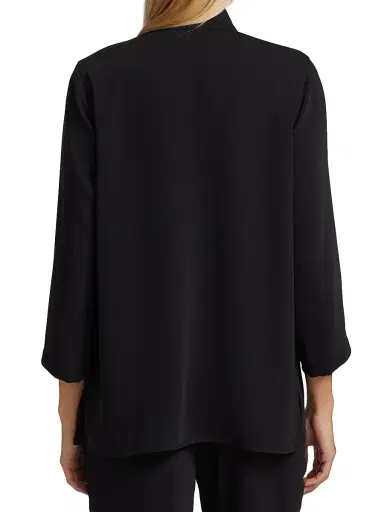 Caroline Rose Women's Suzette Pavé-Button Crepe Jacket | Thumbnail 5 Caroline Rose Women's Suzette Pavé-Button Crepe Jacket | Thumbnail 5