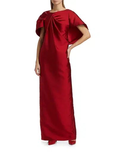 Atelier Prabal Gurung Women's Meryl Draped Satin Gown | Thumbnail 3 Atelier Prabal Gurung Women's Meryl Draped Satin Gown | Thumbnail 3