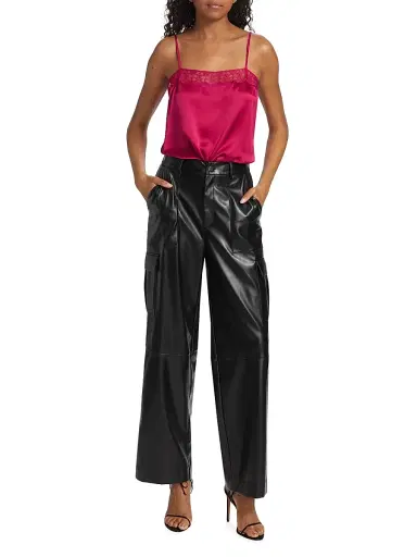 Cami NYC Women's Shelly Faux Leather Pants - Black | Thumbnail 2