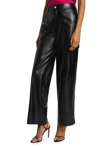 Cami NYC Women's Shelly Faux Leather Pants - Black | Thumbnail 4