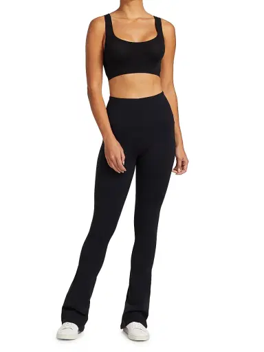 Splits59 Women's Raquel High-Waist Flared Leggings - Black - Size Large | Thumbnail 2