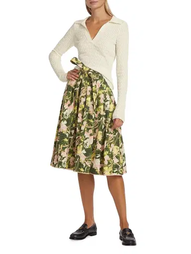 3.1 Phillip Lim Women's Floating Iris Floral A-Line Skirt | Thumbnail 2 3.1 Phillip Lim Women's Floating Iris Floral A-Line Skirt | Thumbnail 2