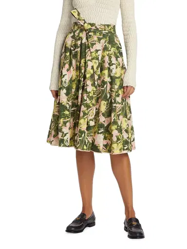 3.1 Phillip Lim Women's Floating Iris Floral A-Line Skirt | Thumbnail 3 3.1 Phillip Lim Women's Floating Iris Floral A-Line Skirt | Thumbnail 3