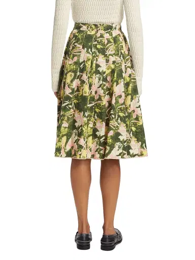 3.1 Phillip Lim Women's Floating Iris Floral A-Line Skirt | Thumbnail 5 3.1 Phillip Lim Women's Floating Iris Floral A-Line Skirt | Thumbnail 5