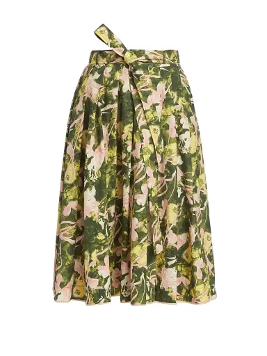 3.1 Phillip Lim Women's Floating Iris Floral A-Line Skirt | Thumbnail 1 3.1 Phillip Lim Women's Floating Iris Floral A-Line Skirt | Thumbnail 1