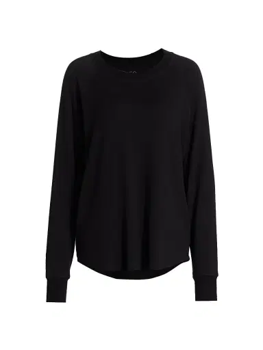Splits59 Women's Warm Up Fleece Sweatshirt - Black - Size XS | Thumbnail 1