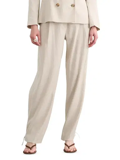 Toccin Women's Elowen Pleated Ankle Tie Pants | Thumbnail 3 Toccin Women's Elowen Pleated Ankle Tie Pants | Thumbnail 3