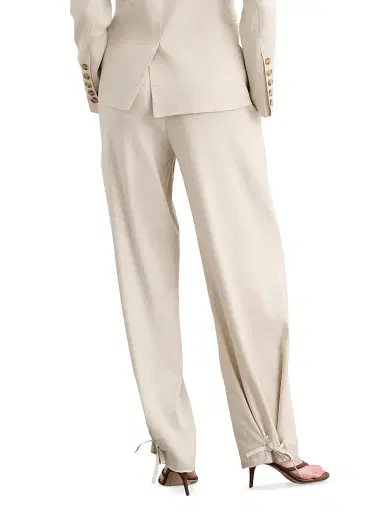 Toccin Women's Elowen Pleated Ankle Tie Pants | Thumbnail 5 Toccin Women's Elowen Pleated Ankle Tie Pants | Thumbnail 5