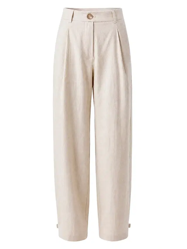 Toccin Women's Elowen Pleated Ankle Tie Pants - Desert