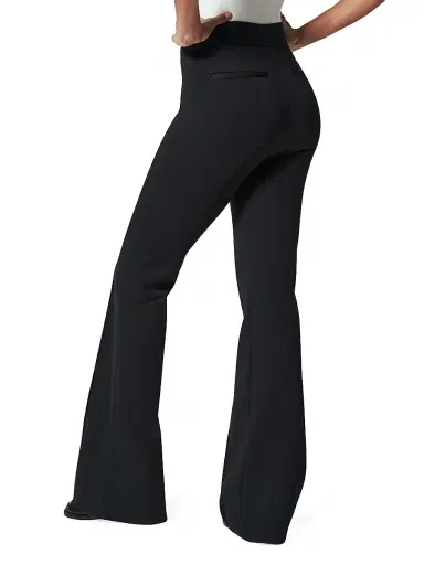 Spanx Women's The Perfect High-Rise Flare Pants - Black - Size XS | Thumbnail 4