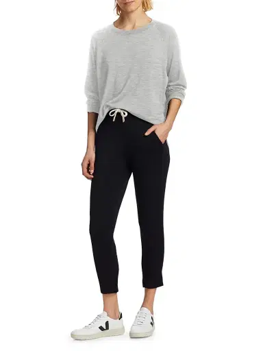 Splits59 Women's Warm Up Fleece Sweatshirt - Heather Grey - Size XS | Thumbnail 2