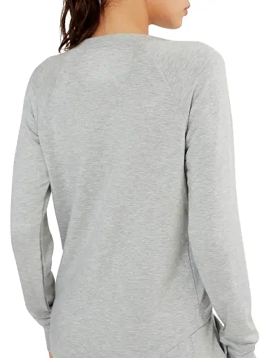 Splits59 Women's Warm Up Fleece Sweatshirt - Heather Grey - Size XS | Thumbnail 5