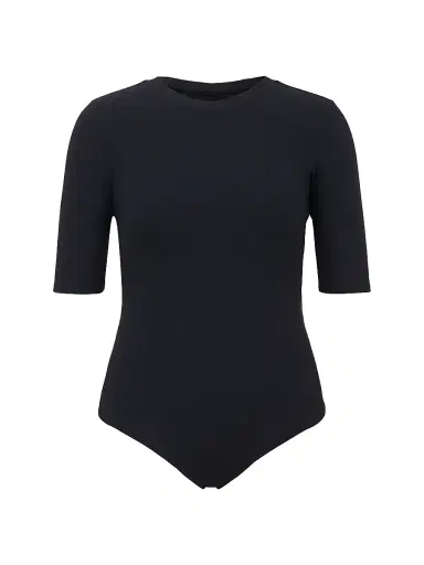 Spanx Women's Suit Yourself Rib-Knit Bodysuit - Classic Black - Size XS | Thumbnail 1