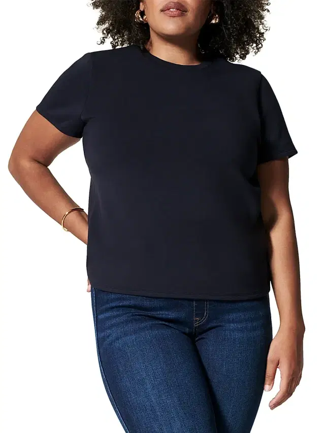 Spanx Women's Airessentials Cap-Sleeve Top - Classic Navy