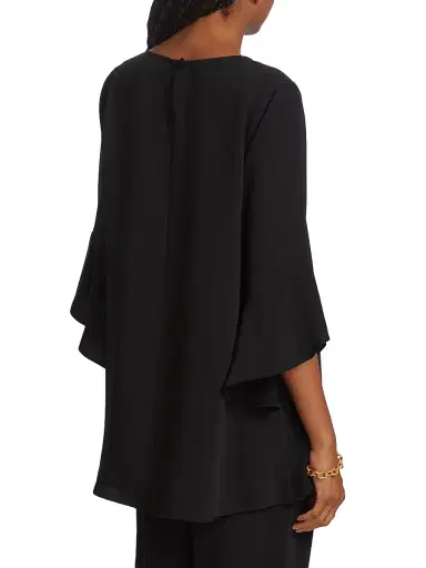 Caroline Rose Women's Julia Crepe Bell-Sleeve Tunic | Thumbnail 5 Caroline Rose Women's Julia Crepe Bell-Sleeve Tunic | Thumbnail 5
