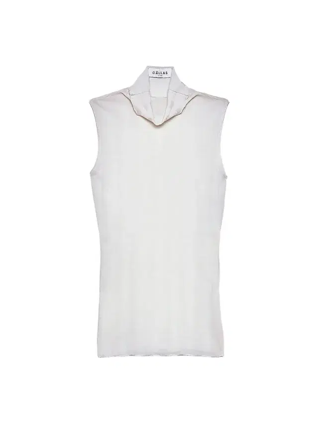 Callas Milano Women's Romy Sleeveless Turtleneck Sweater in Merino Wool Rib -