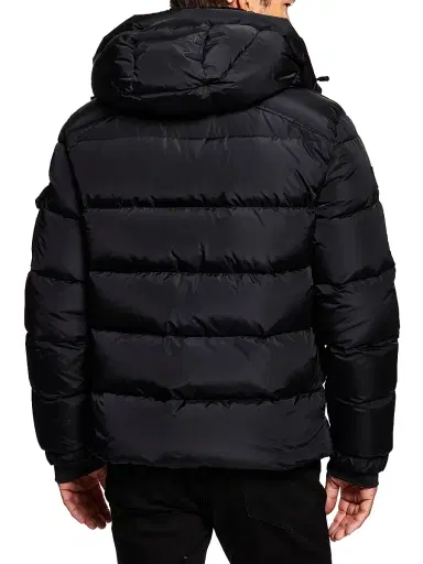 SAM. Men's Frontier Shearling-Trimmed Down Jacket - Black | Thumbnail 4 SAM. Men's Frontier Shearling-Trimmed Down Jacket - Black | Thumbnail 4