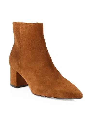 L'AGENCE Women's Jeanne 85MM Suede Ankle Boots - Brown | Thumbnail 2 L'AGENCE Women's Jeanne 85MM Suede Ankle Boots - Brown | Thumbnail 2