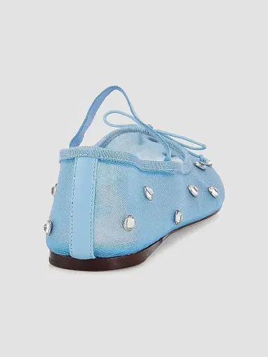Loeffler Randall Women's Leonie Crystal Mesh Ballet Flats - Blue | Thumbnail 3 Loeffler Randall Women's Leonie Crystal Mesh Ballet Flats - Blue | Thumbnail 3