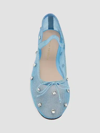 Loeffler Randall Women's Leonie Crystal Mesh Ballet Flats - Blue | Thumbnail 5 Loeffler Randall Women's Leonie Crystal Mesh Ballet Flats - Blue | Thumbnail 5