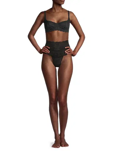 Cosabella Women's Never Say Never Lace Balconette Bra - Black | Thumbnail 2 Cosabella Women's Never Say Never Lace Balconette Bra - Black | Thumbnail 2