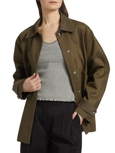 Proenza Schouler White Label Women's Angela Oversized Jacket | Thumbnail 3 Proenza Schouler White Label Women's Angela Oversized Jacket | Thumbnail 3