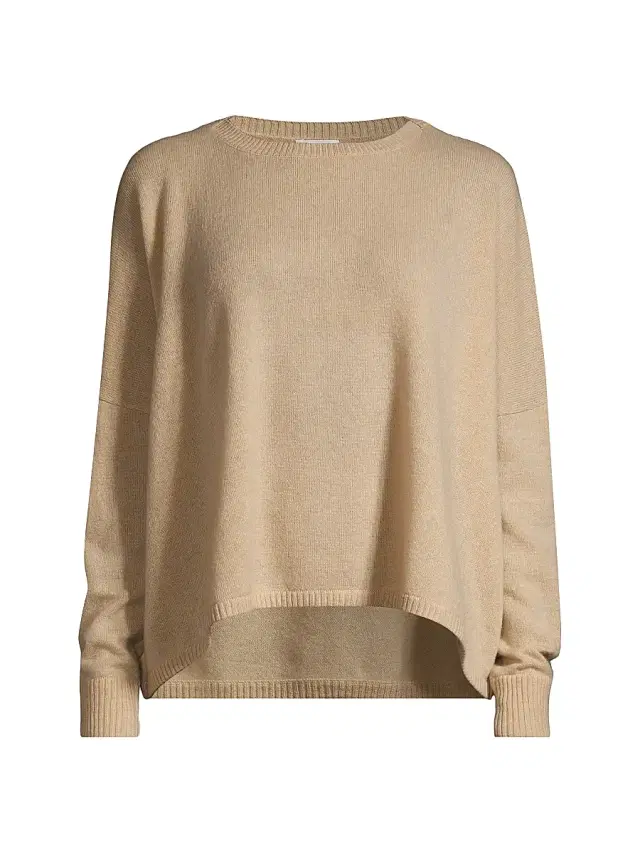 Minnie Rose Women's Cashmere Crewneck Sweater - Brown Sugar