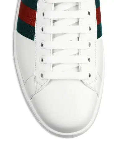 Gucci Men's New Ace Crocodile-Embossed Sneakers - Green | Thumbnail 4 Gucci Men's New Ace Crocodile-Embossed Sneakers - Green | Thumbnail 4