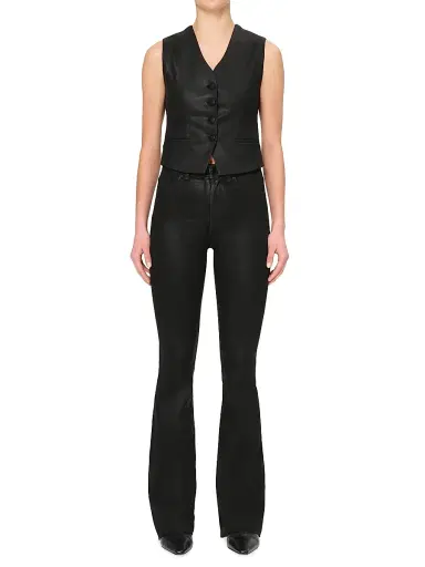 DL1961 Women's Bridget Bootcut High Rise Instasculpt Coated Jeans | Thumbnail 2