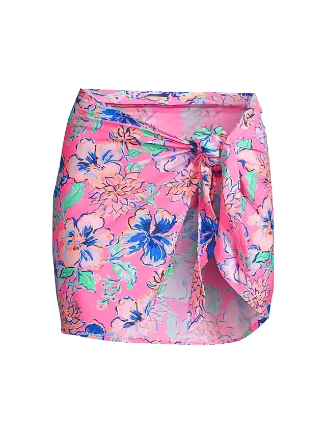 Lilly Pulitzer Women's Paxton Floral-Print Sarong - Pink Isle