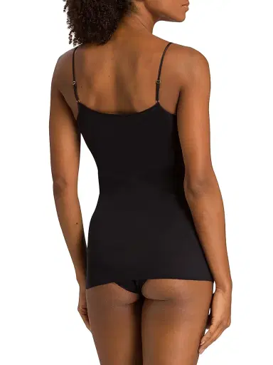 Hanro Women's Seamless & Padded Spaghetti-Strap Cotton Cami - Black - Size XS | Thumbnail 4 Hanro Women's Seamless & Padded Spaghetti-Strap Cotton Cami - Black - Size XS | Thumbnail 4