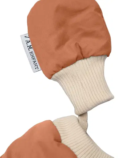 7AM Baby Girl's Quilted Footed Snowsuit - Spice Quil - Size 3 Months | Thumbnail 3